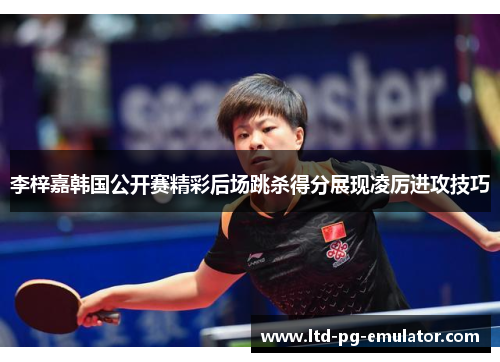 李梓嘉韩国公开赛精彩后场跳杀得分展现凌厉进攻技巧 李梓嘉韩国公开赛精彩后场跳杀得分展现凌厉进攻技巧
