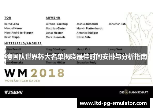 德国队世界杯大名单揭晓最佳时间安排与分析指南 德国队世界杯大名单揭晓最佳时间安排与分析指南